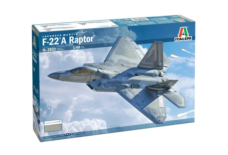 Italeri Lockheed Martin F 22A Raptor 2822 1:48
