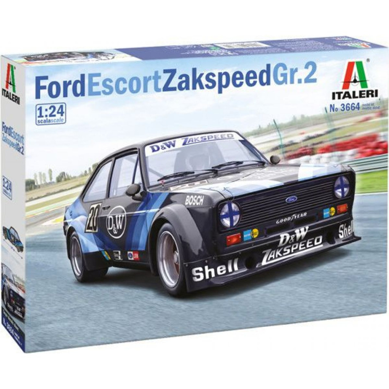 Italeri Model Kit auto 3664 - Ford Escort Zakspeed Gr. 2 (1:24)
