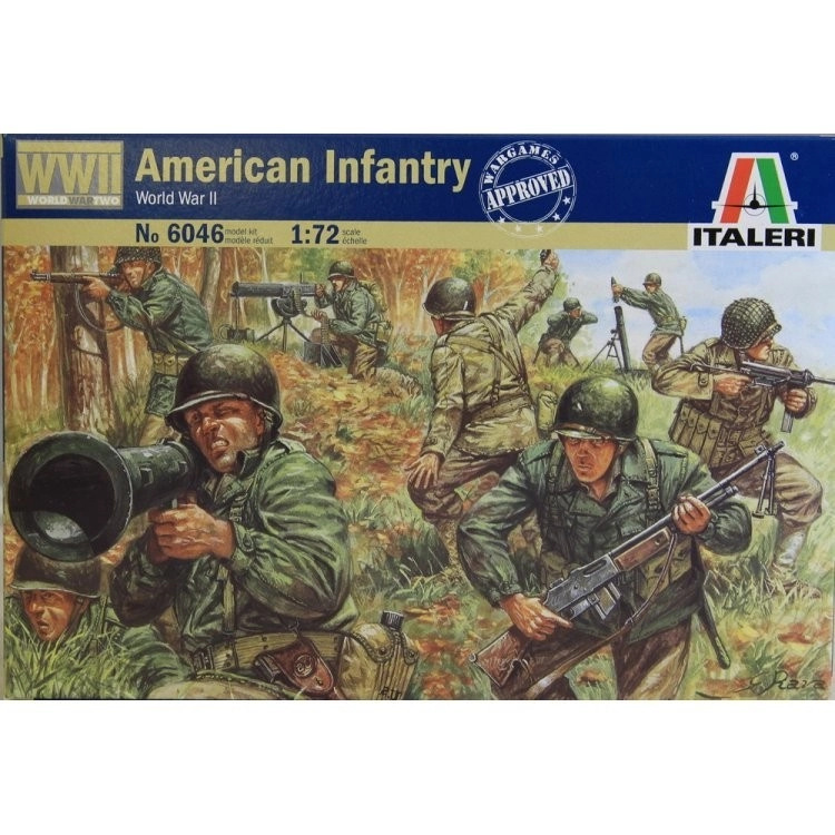 Corfix Model Kit 6046 WWII AMERICAN INFANTRY 1:72