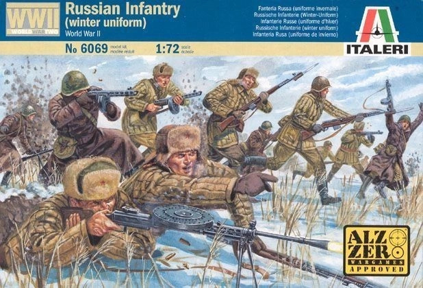 Corfix Model Kit 6069 WWII RUSSIAN INFANTRY WINTER UNIF 1:72