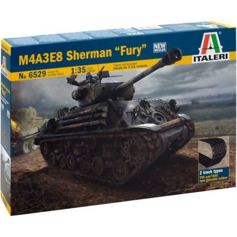 Italeri Model Kit tank 6529 M4A3E8 SHERMAN 1:35