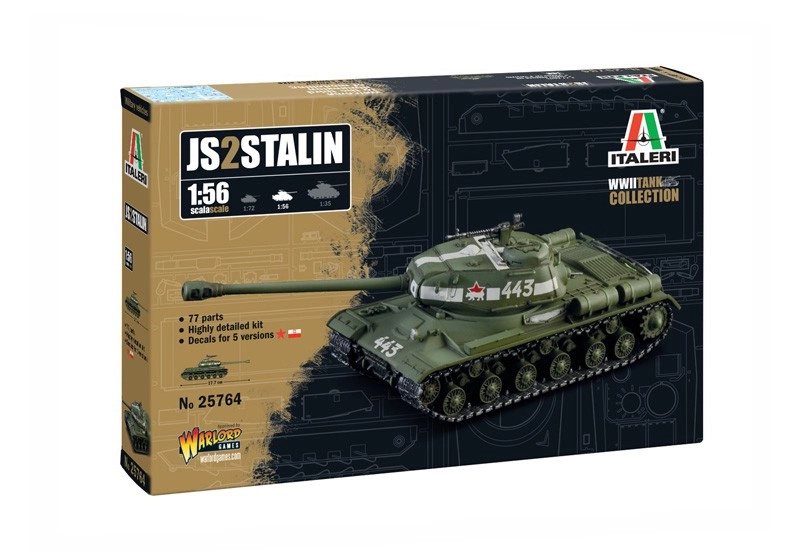 ITALERI Model Kit tank 25764 Josef Stalin JS-2 33-25764 1:56