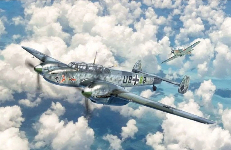 ITALERI Model Kit letadlo 0049 Bf 110 C3/C4 Zerstörer 1:72