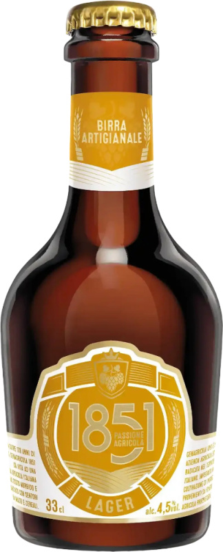 Genagricola 1851 Pivo Birra 1851 Lager 0,33l