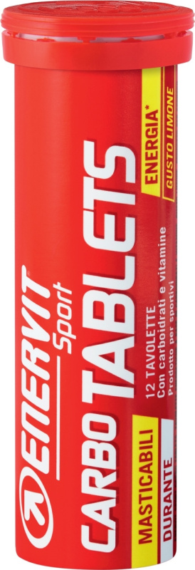 ENERVIT Carbo Tablets, tuba, 12 tablet citron