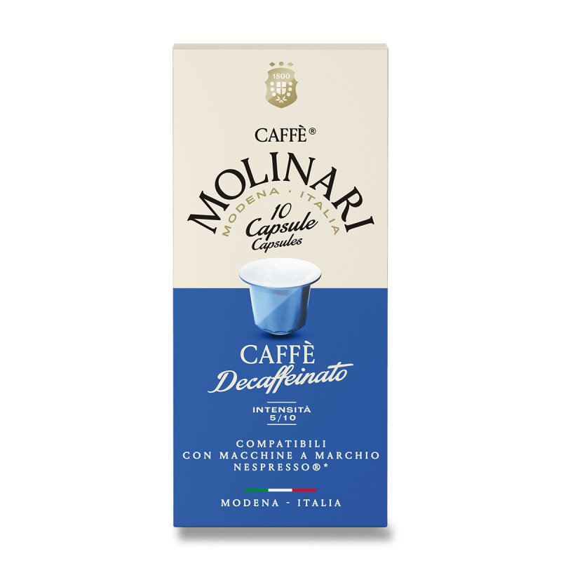 Caffe Molinari - kávové kapsle - Decaffeinato, 10 ks