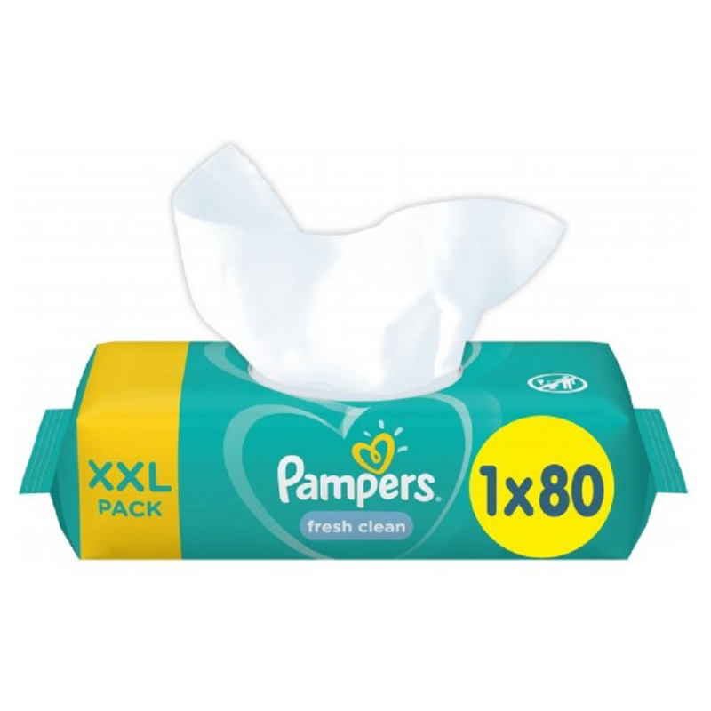 Pampers Wipes (80ks/fol) Fresh Clean