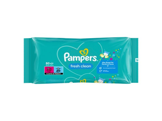 Pampers Wipes (80ks/fol) Fresh Clean