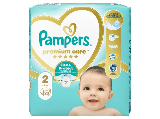 Pampers Premium Care Size 2 jednorázové pleny 4-8 kg 23 ks