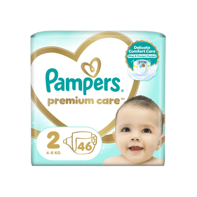 Pampers Premium Care Size 2 jednorázové pleny 4-8kg 46 ks