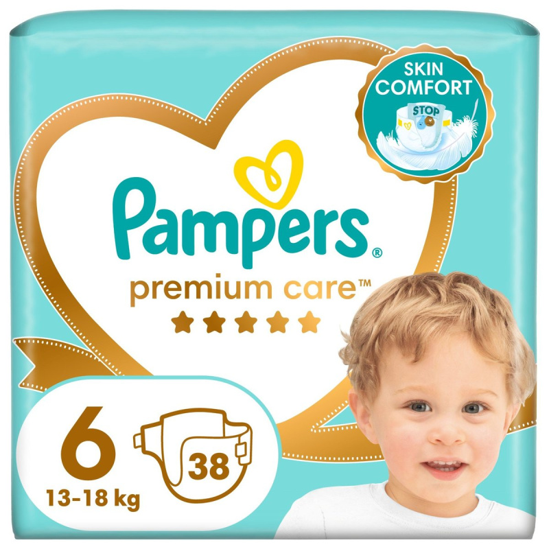 Pampers Premium Care jednorázové plenky 6 (13–18 kg)