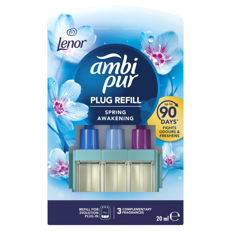 Ambi Pur 3 Volution - náplň do el. osvěžovače vzduchu - Lenor Spring, 20 ml