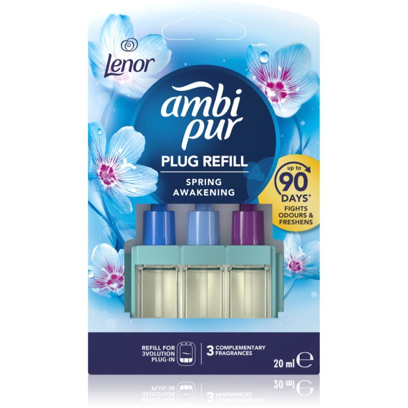 Ambi Pur 3 Volution - náplň do el. osvěžovače vzduchu - Lenor Spring, 20 ml