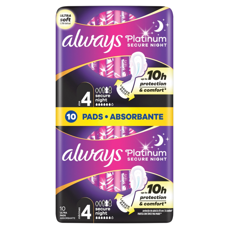 Always Platinum Secure Night Size 4 vložky 10 ks