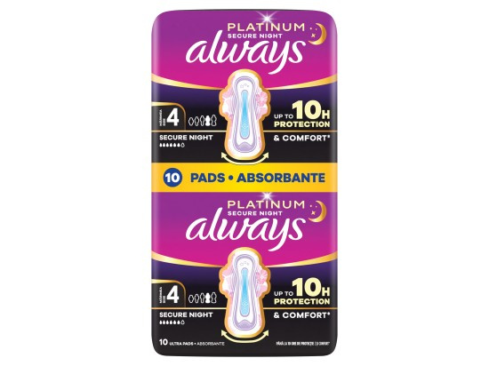 Always Platinum Secure Night Size 4 vložky 10 ks
