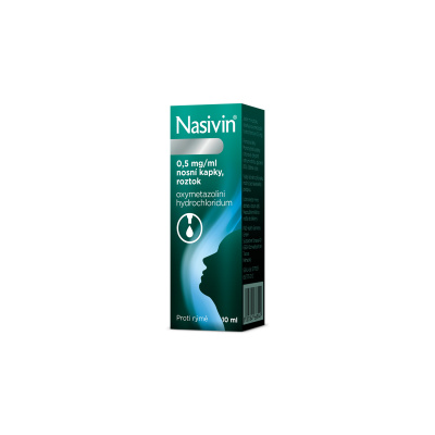 Nasivin 0,5 mg/ml nosní kapky, roztok 10 ml