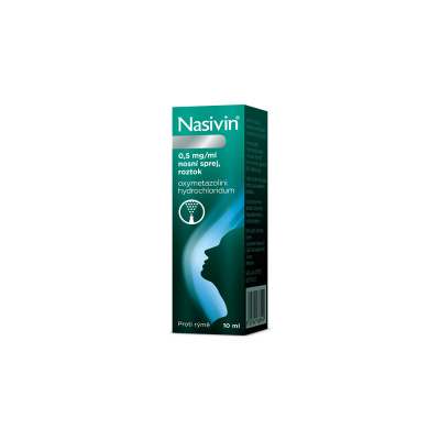 Nasivin 0,5 mg/ml nosní sprej, roztok 10 ml