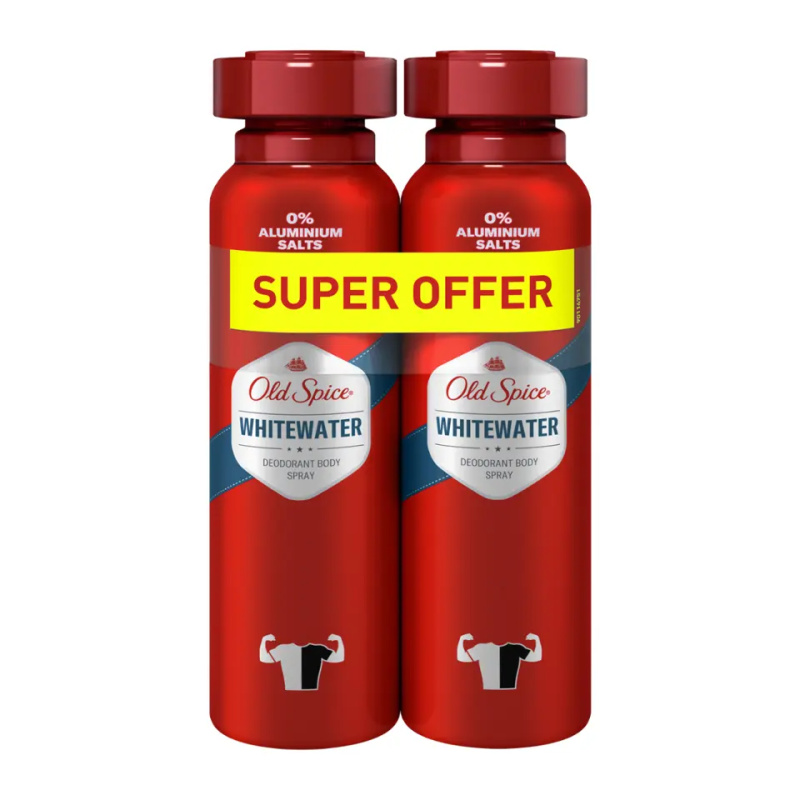 Old Spice Whitewater deodorant ve spreji 2x150 ml