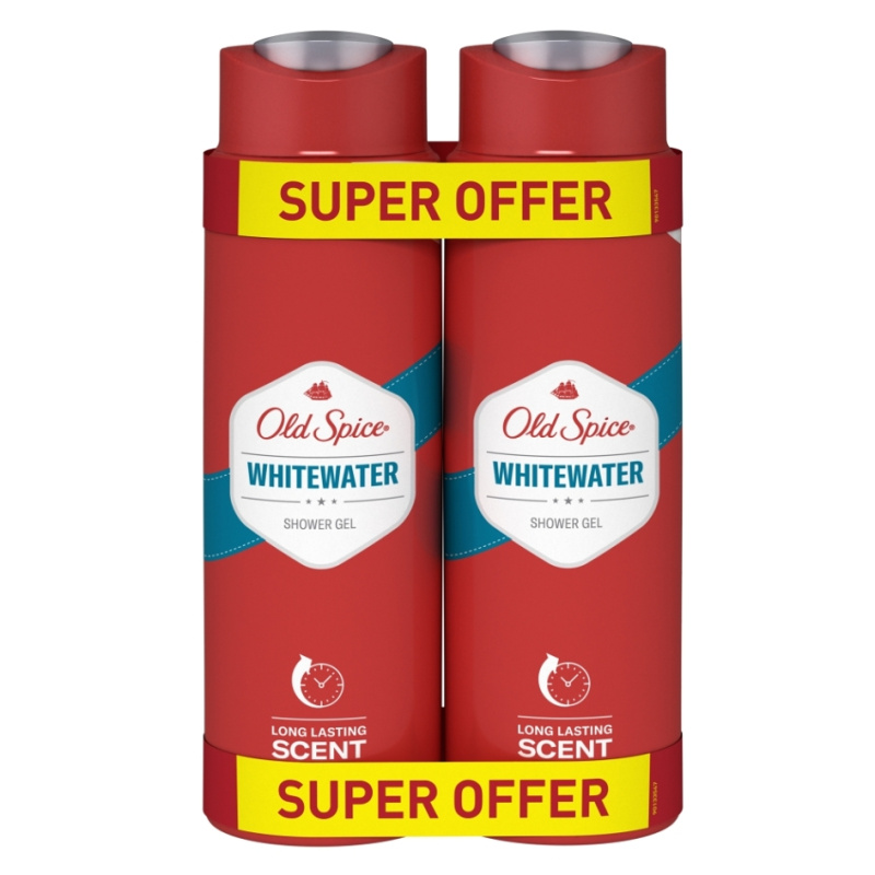 Old Spice Whitewater sprchový gel pro muže 2x400 ml