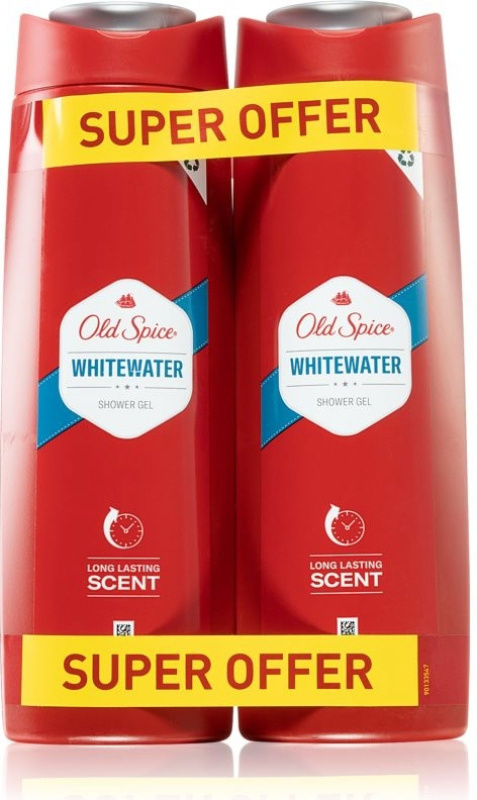Old Spice Whitewater sprchový gel pro muže 2x400 ml