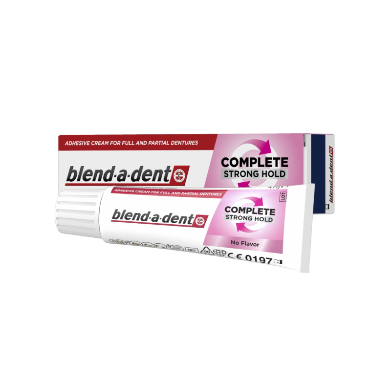 Blend-a-dent Extra Strong Neutral fixační krém pro zubní náhrady 47g