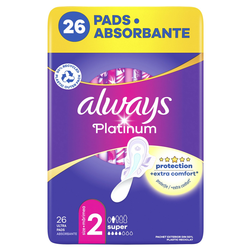 Always Platinum Super Size 2 vložky 26 ks