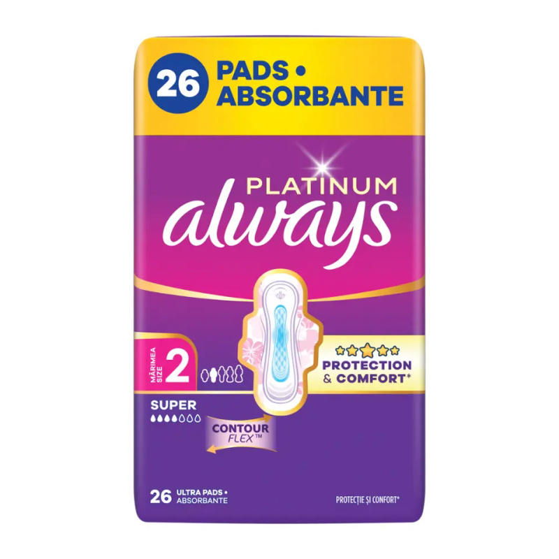 Always Platinum Super Size 2 vložky 26 ks