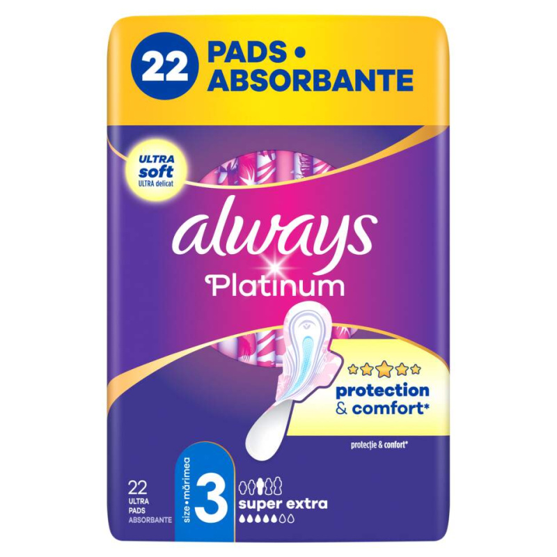 Always Platinum Night Size 3 vložky na noc 22 ks