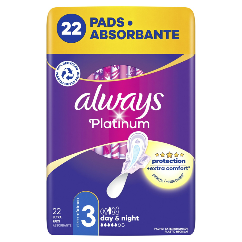 Always Platinum Night Size 3 vložky na noc 22 ks