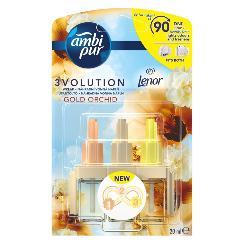 Osvěžovač vzduchu AmbiPur 3Volution - zlatá orchidej, náplň 20 ml