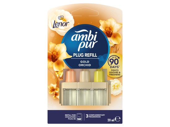 Osvěžovač vzduchu AmbiPur 3Volution - zlatá orchidej, náplň 20 ml