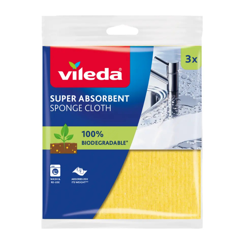 Vileda - houbová utěrka - 3 ks