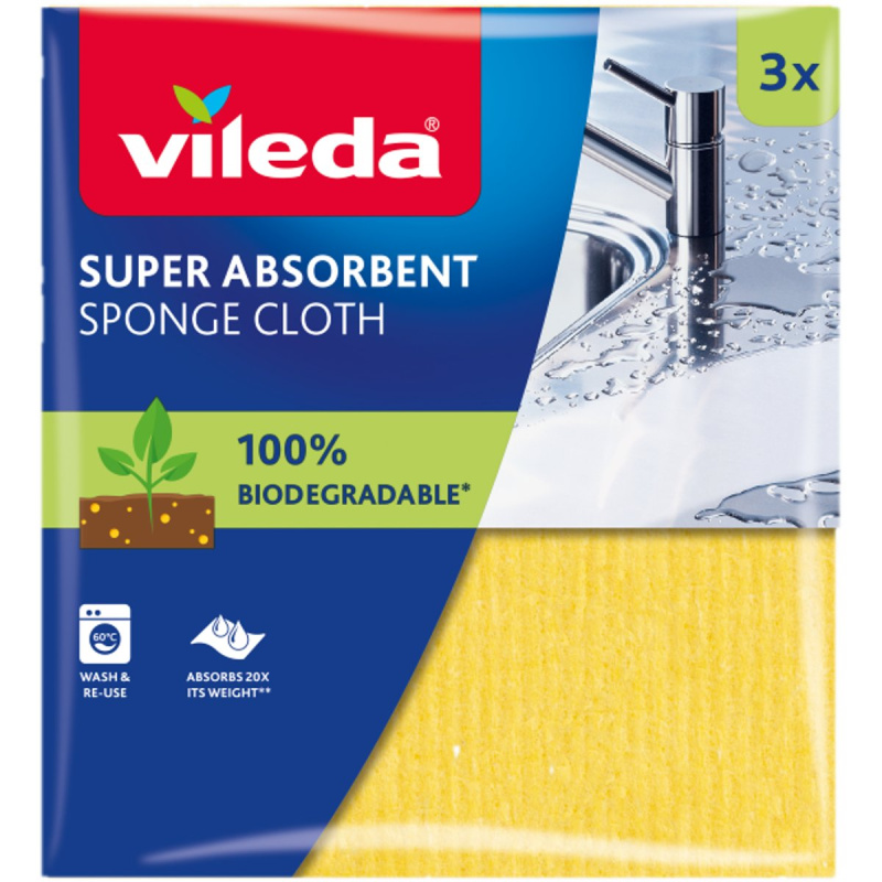 Vileda - houbová utěrka - 3 ks
