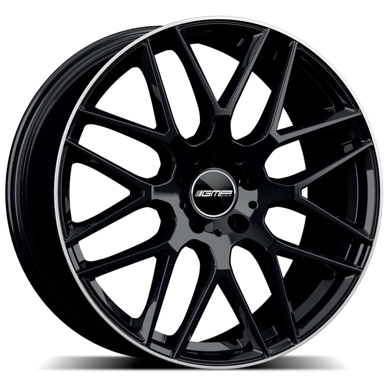 GMP BERGHEM 8.5X20 5X112 ET35/66.6 černá/leštěný okraj