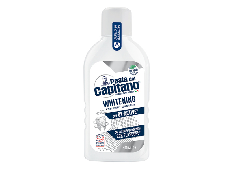Pasta del Capitano ústní voda Whitening 400ml