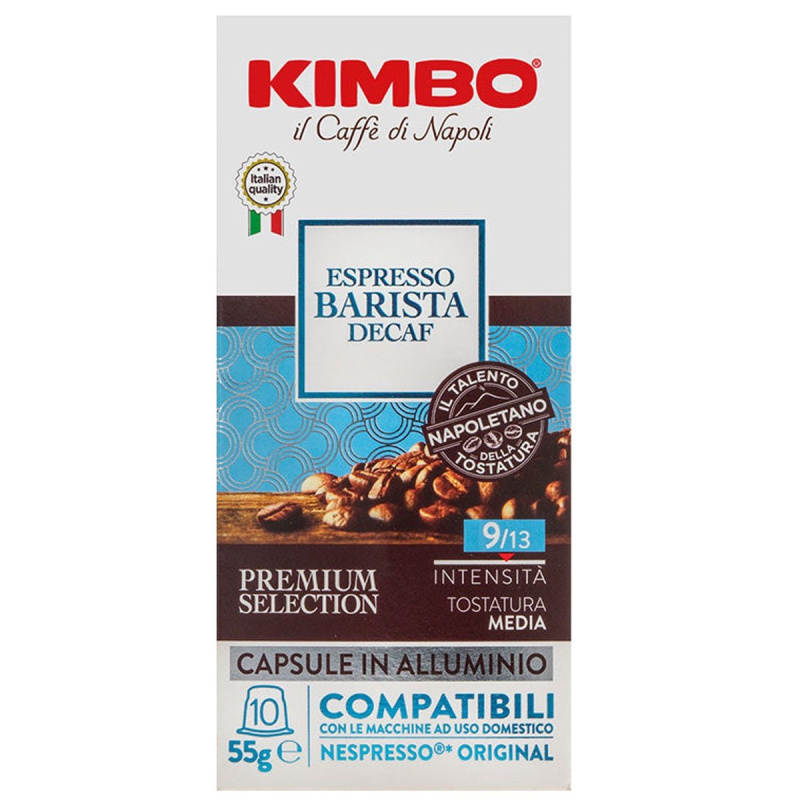 Kimbo Espresso barista decaffeino kávové kapsle