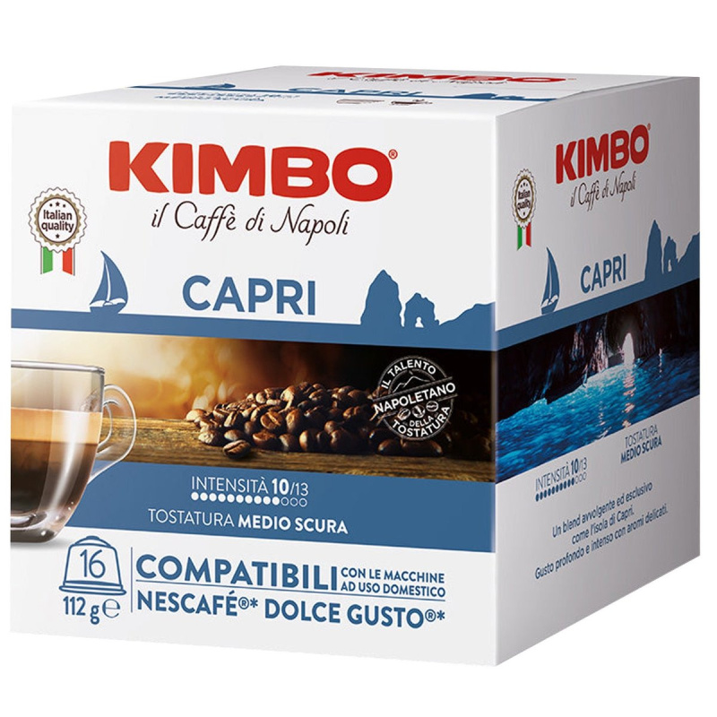 Kimbo Capri linea meraviglie kávové kapsle