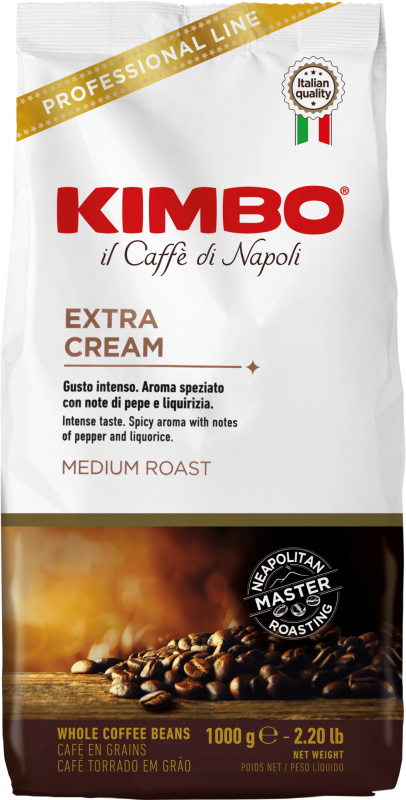 Kimbo Extra Cream Medium Roast 1000g