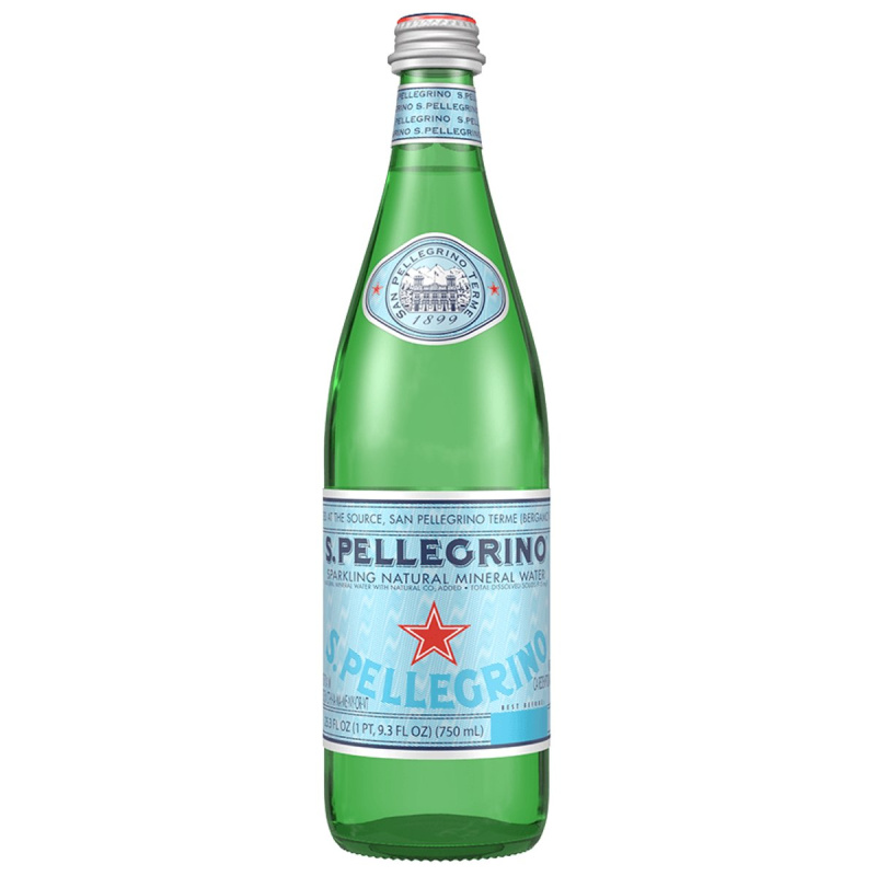 San Pellegrino minerální voda perlivá sklo