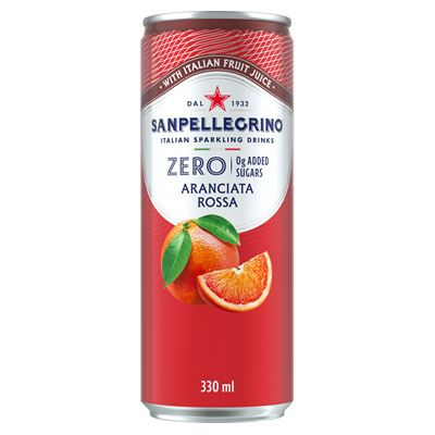 SAN PELLEGRINO Zero Aranciata Rossa 24 x 330 ml