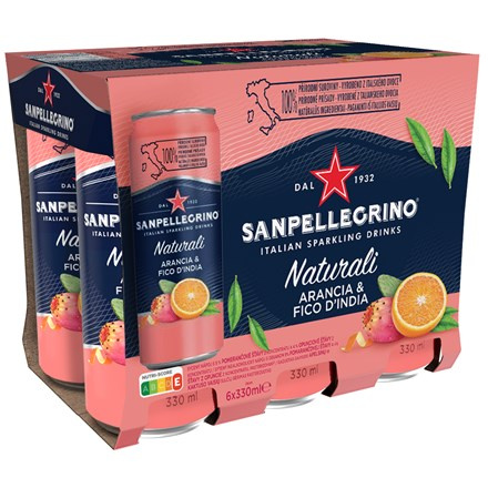 SAN PELLEGRINO pomeranč opuncie 6 x 330 ml