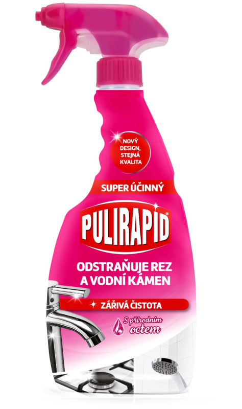 Pulirapid koupelna a kuchyně s přírodním octem 500 ml