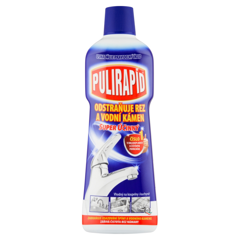 Čisticí prostředek Pulirapid - na rez a vodní kámen, 750 ml