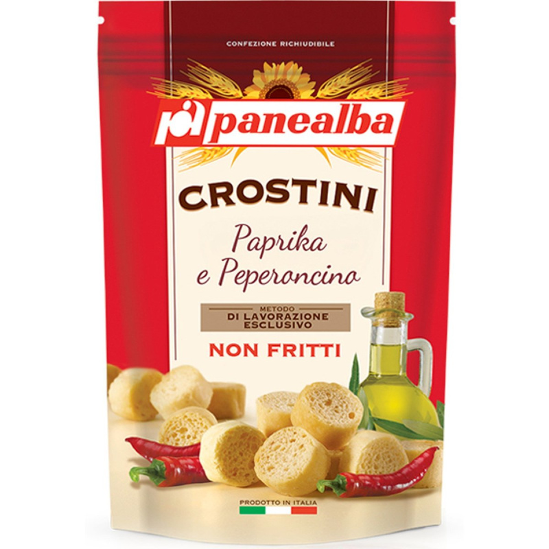 Panealba Crostini krutony paprika a chilli