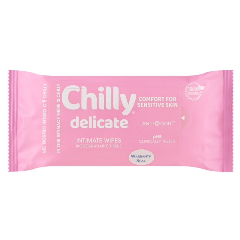 CHILLY Ubrousky pro intimní hygienu Delicate 12 kusů