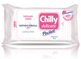 Chilly Delicate ubrousky pro intimní hygienu 12 ks
