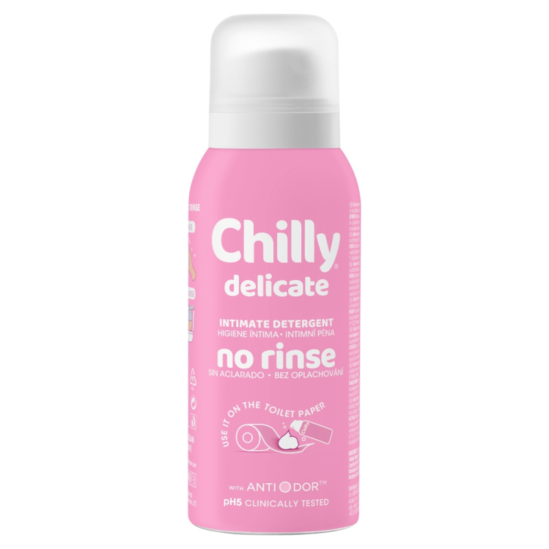 Chilly Delicate No Rinse intimní mycí pěna bez oplachu 100 ml