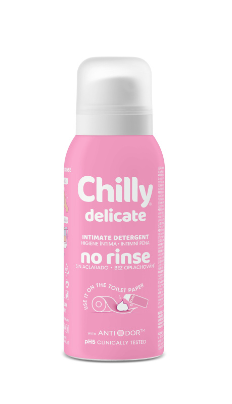 Chilly Delicate No Rinse intimní mycí pěna bez oplachu 100 ml