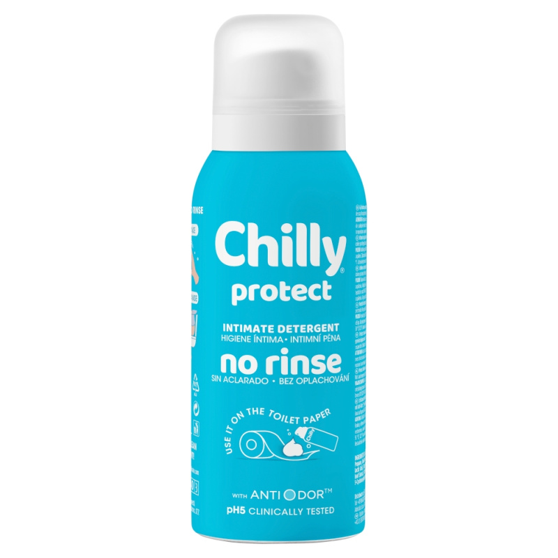 Chilly Protect No Rinse intimní mycí pěna bez oplachu 100 ml