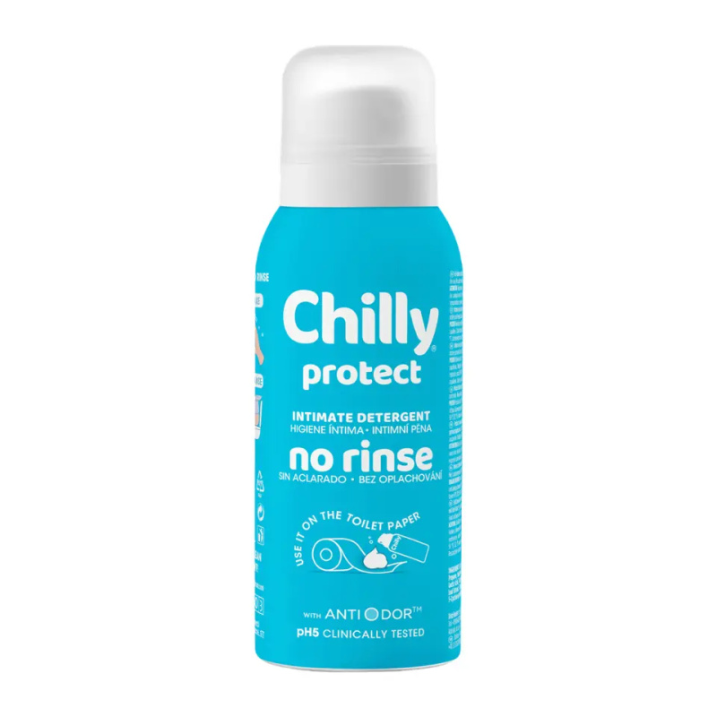 Chilly Protect No Rinse intimní mycí pěna bez oplachu 100 ml
